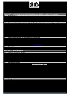 Pandomo K 1 Sicherheitsdatenblatt