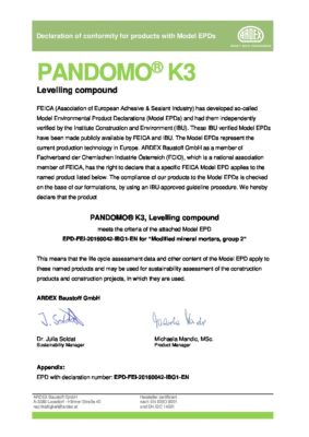 PANDOMO K3 EPD